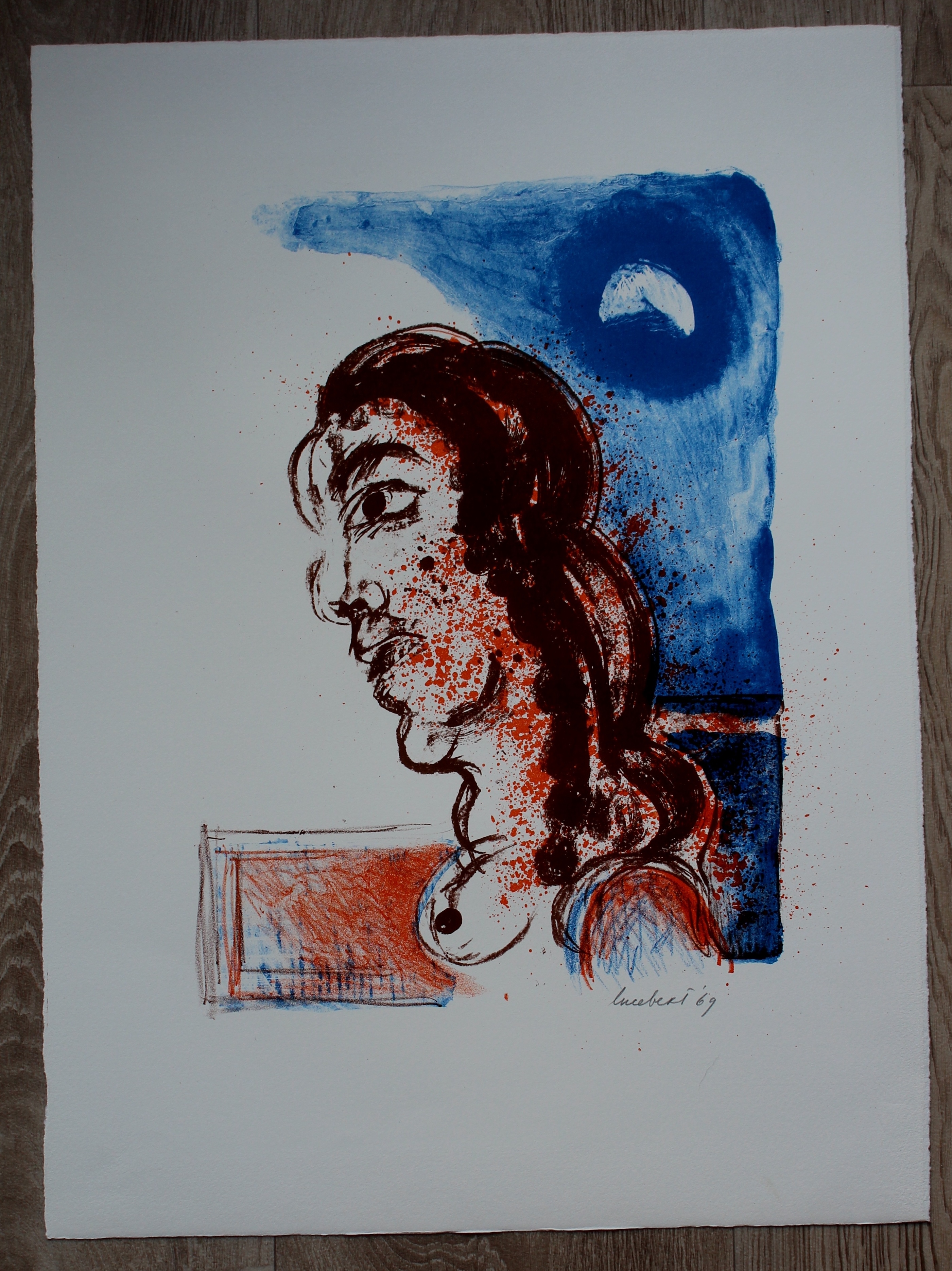 Lucebert - Litho met gedicht - 1969 kopen? Bied vanaf 225!