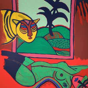 Corneille - Litho, Le tigre amoureux (Groot) verkocht voor € 400!