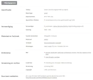 Jeanne Bieruma Oosting - Zomer uitzicht, litho kopen? Bied vanaf 295!