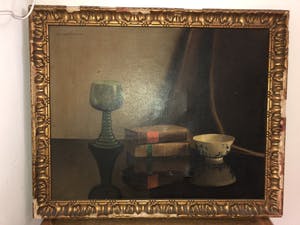 Nico Bruijnesteijn - Stilleven, Glaswerk, Boeken en Chinees Schaaltje kopen? Bied vanaf 40!