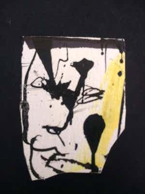 Herman Brood - tekening van Herman Brood, ingelijst + HB-M certificaat verkocht voor € 110!
