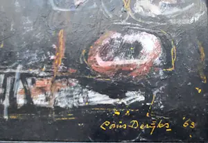 Louis Derijks - Fraaie abstractie in aarde tinten kopen? Bied vanaf 375!