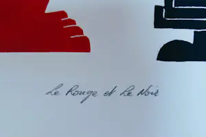 Buy Jean Sariano - " Le Rouge et Le Noir "? Bid from 95!
