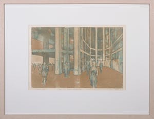 Gerard Gooiker - Kleurenets en aquatint, Presque vue - Ingelijst kopen? Bied vanaf 10!