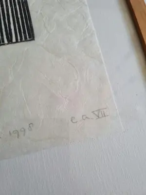 Niet of onleesbaar gesigneerd - Zwart/wit grafisch kopen? Bied vanaf 10!
