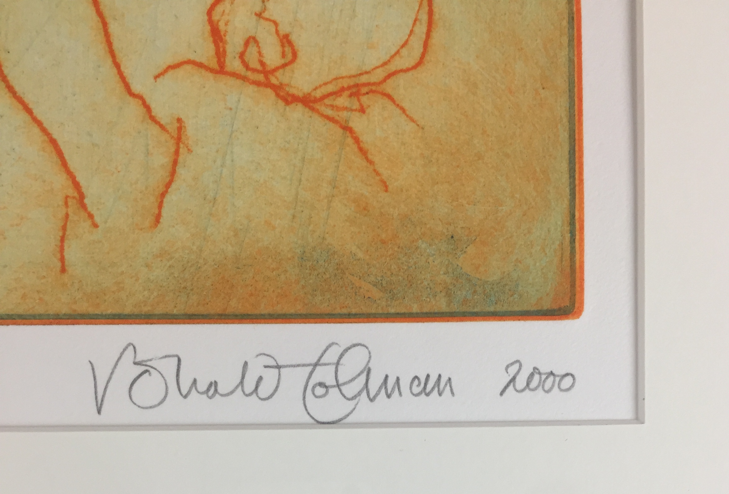 Ronald Tolman - kleurenets, 'Drie paarden in menigte', 2000 (GROOT) kopen? Bied vanaf 175!