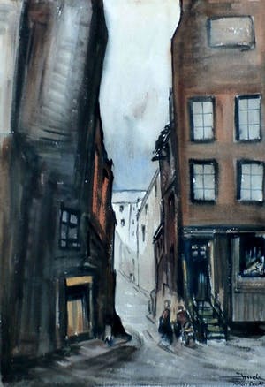 Jacques Mels - Aquarel: Amsterdam kopen? Bied vanaf 45!
