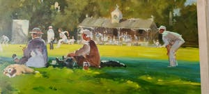 John Haskins - Cricket op een zomerse dag, groot formaat kopen? Bied vanaf 500!
