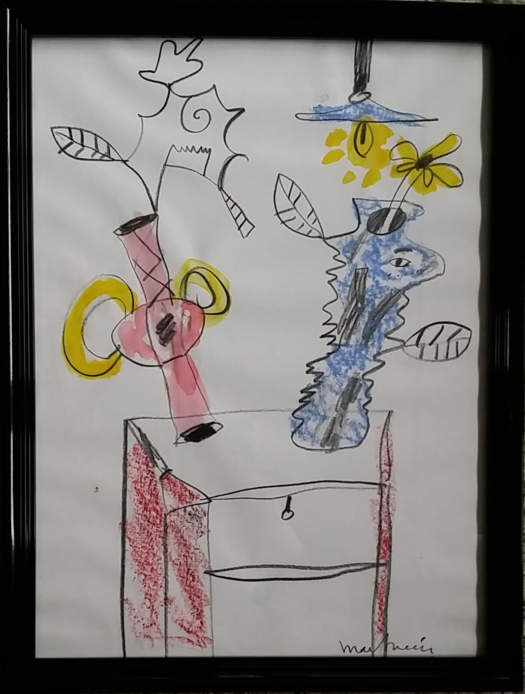 Anton Martineau - Gouache en houtskool op papier kopen? Bied vanaf 60!