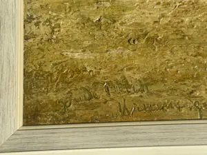 Buy Jo Gijsen - Huizen aan grachtje & Boerderij met figuren? Bid from 50!