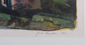 Jeroen Hermkens - Litho op papier, Yemen Shibam - Ingelijst kopen? Bied vanaf 70!