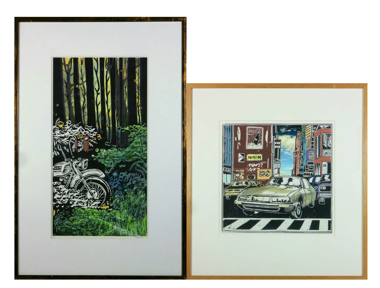 Peter Breevoort - Offset (2), Een zomerdag ... en Citroën - Ingelijst kopen? Bied vanaf 35!