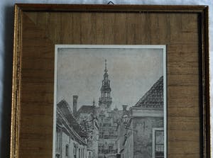 Johannes Elsinga - + Henriëtte Hubregtse-Lanzing : 3 Ingelijste prenten van Franeker, Friesland kopen? Bied vanaf 50!