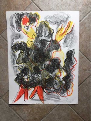 Jan Sierhuis - "Gitana" - litho uit 1991 - oplage: 100 ex. kopen? Bied vanaf 55!