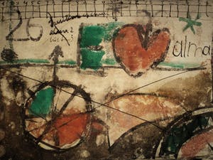 Niet of onleesbaar gesigneerd - 1965 - gesigneerd Aquarel "Adagietto voor Alma (Mahler)" kopen? Bied vanaf 10!