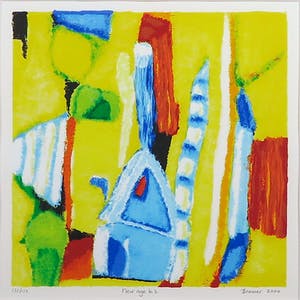 Saskia Bremer - Zeefdruk, New age b.3. - Ingelijst kopen? Bied vanaf 1!