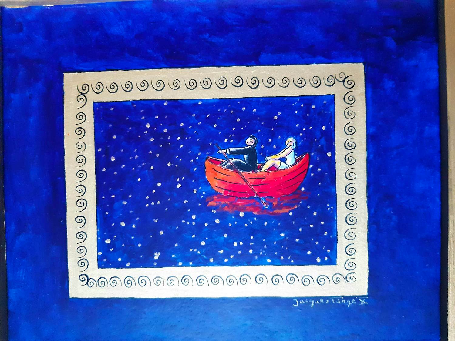 Jacques Tange - "Miroir" acryl/papier/board uit 2010 kopen? Bied vanaf 350!