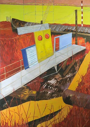 Wenda Kieskamp - Olieverf op doek, Zonder titel (Groot) kopen? Bied vanaf 1!