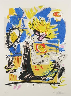 Kees Salentijn - Zeefdruk, Hommage aan Van Gogh - Ingelijst kopen? Bied vanaf 50!