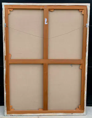 Herman Brood - gemengde techniek op doek: circus - 1989 (groot werk) kopen? Bied vanaf 7250!