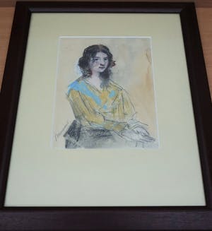 Simon Maris - gemengde techniek - "zittend meisje" kopen? Bied vanaf 495!