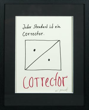 A.R. Penck - Zeldzame handgesigneerde litho, Corrector - Ingelijst kopen? Bied vanaf 1!