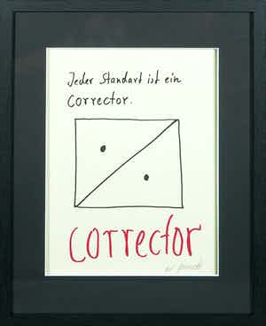 A.R. Penck - Zeldzame handgesigneerde litho, Corrector - Ingelijst verkocht voor € 1!