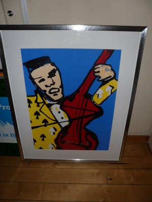 Herman Brood - Zeefdruk, titel. De Cello - ingelijst (Groot) kopen? Bied vanaf 375!