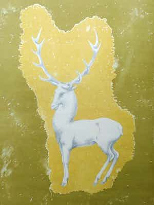 John Raedecker - Kleurenlitho: Hert verkocht voor € 40!