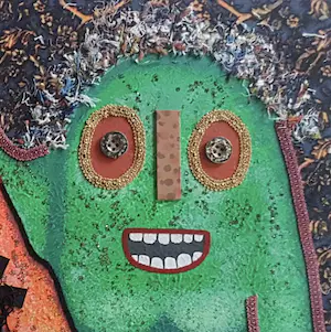 Enrico Baj - ENRICO BAJ UNIQUE MIXED MEDIA COLLAGE WORK OF ART 1974 kopen? Bied vanaf 1!