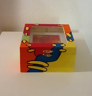 Piet van Riel - Kijkdoosje met 15 schilderijtjes kopen? Bied vanaf 110!