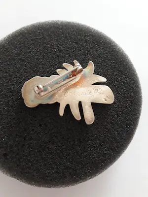 Corneille - Geëmailleerde zilveren design broche. kopen? Bied vanaf 49!