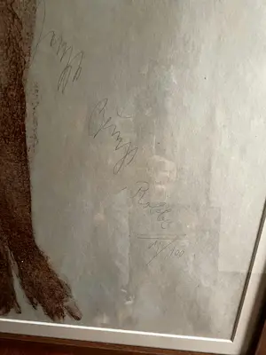 Joseph Beuys - Zeldzame Grote lithografie "Robbe", 11/100 provenance Christie's kopen? Bied vanaf 2200!