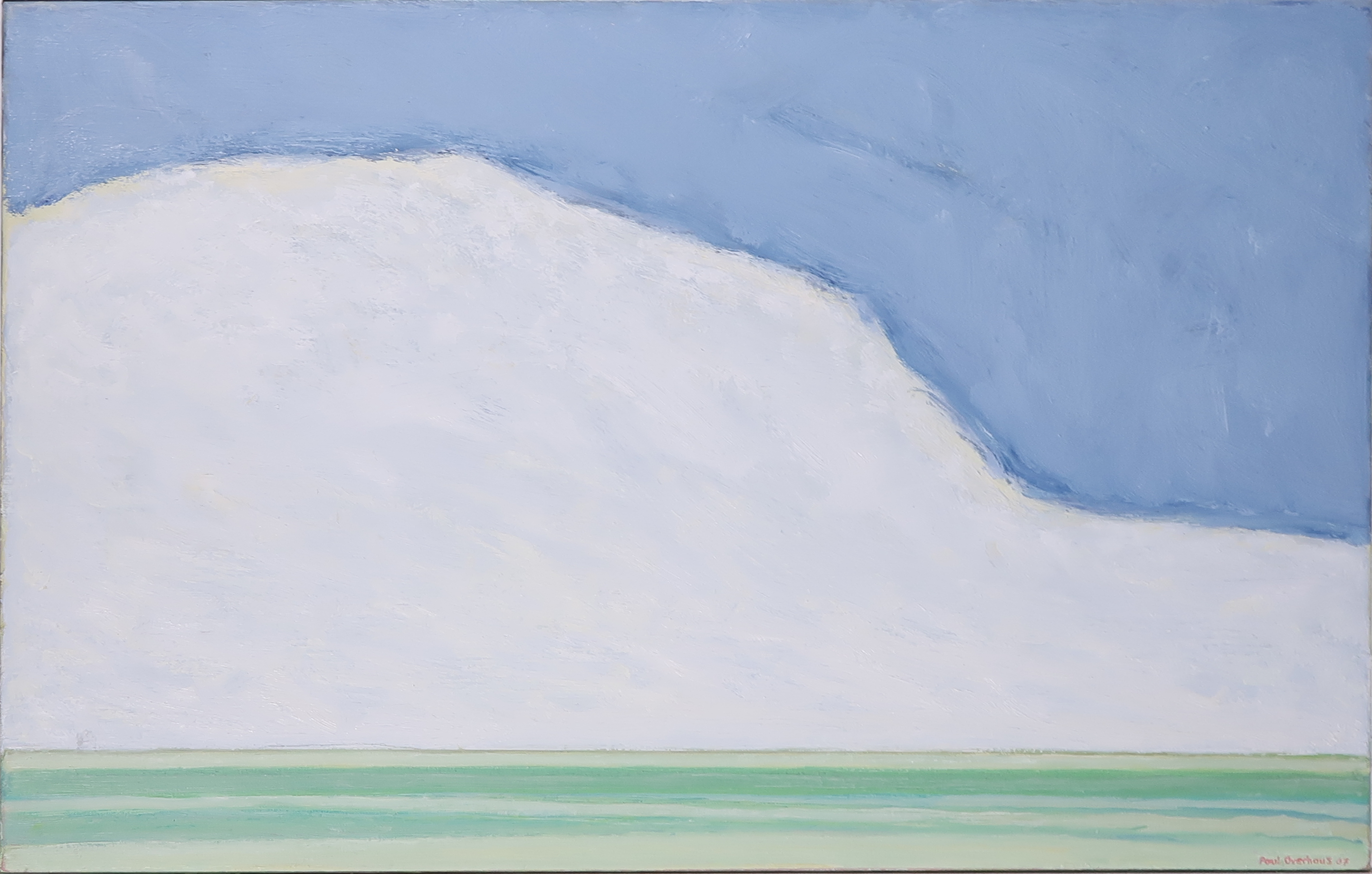 Paul Overhaus - Olieverf op doek, Boven Polder II - Ingelijst kopen? Bied vanaf 60!