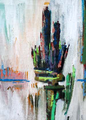 Rien Goene - olieverf op doek: Teken verkocht voor € 395!