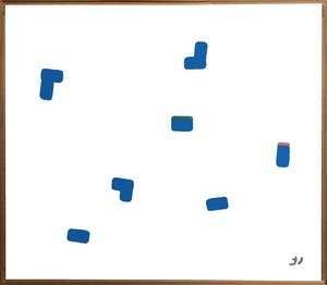 Jack Vissers - Something's Happening (Blue) - acryl op paneel kopen? Bied vanaf 175!