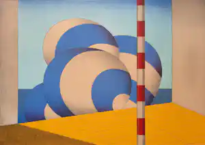 Marinus Fuit - steendruk - Blauw witte Ballonnen - ingelijst - 25733 kaufen? Bieten Sie von 45!