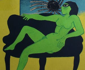 Corneille - Ingelijste litho:laatste proefdruk - 1985 kopen? Bied vanaf 150!