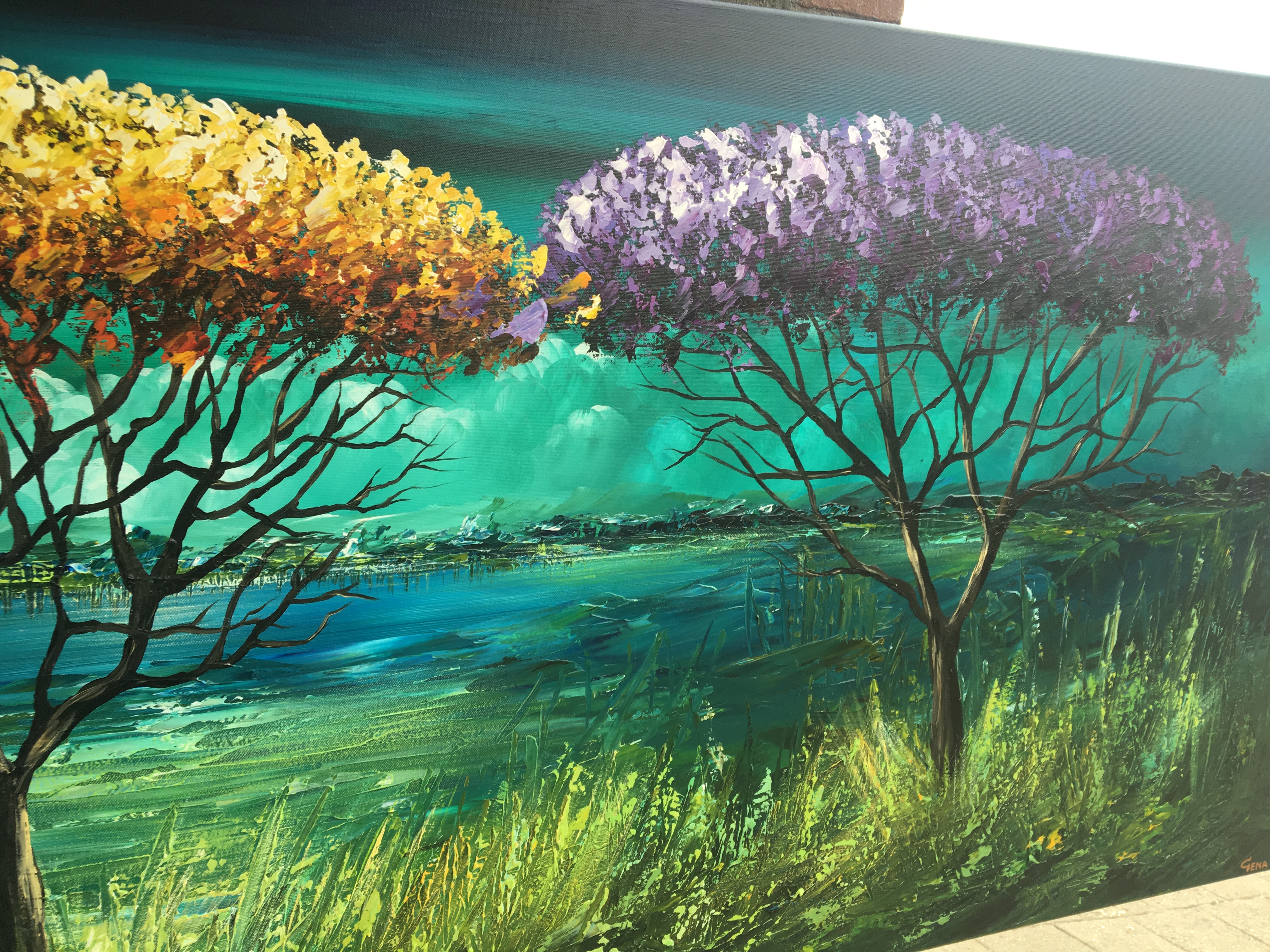 Gena Genadyj - Fantasie landschap kopen? Bied vanaf 400!