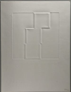 Harry van Kuyk - Reliefdruk, Geometrische diepdruk kopen? Bied vanaf 225!