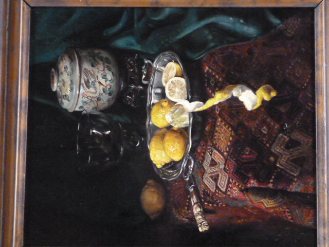 Willem Roelofs (jr.) - Stilleven met citroenen  verkocht voor € 600!