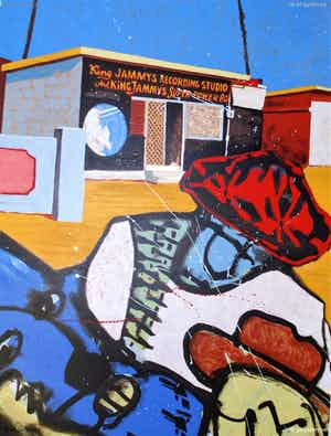 Herman Brood - Kleurenzeefdruk KING JAMMY,S Handgesigneerd. verkocht voor € 1!