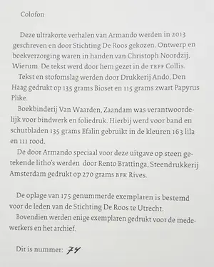 Armando - Zichzelf, uitgave met 2 genummerde litho’s kopen? Bied vanaf 250!