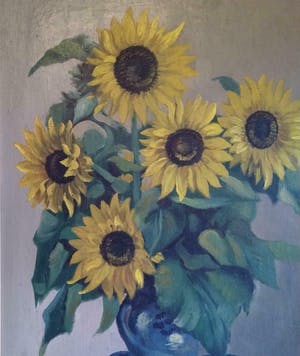 Niet of onleesbaar gesigneerd - Groot stilleven Zonnebloemen - 19e eeuw - onduidelijk gesigneerd Stee...? kopen? Bied vanaf 1!