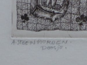 Ab Steenvoorden - Doosje - Ets kopen? Bied vanaf 1!