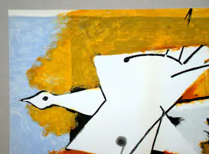 Georges Braque - L'oiseau jaune- 1959 - Originele litho - In de plaat gesigneerd - Mourlot kopen? Bied vanaf 120!