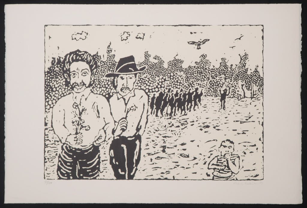 Frank Lodeizen - Frank Lodeizen: Zeefdruk, Z.T. uit de serie Zigeuners in Amsterdam kopen? Bied vanaf 1!