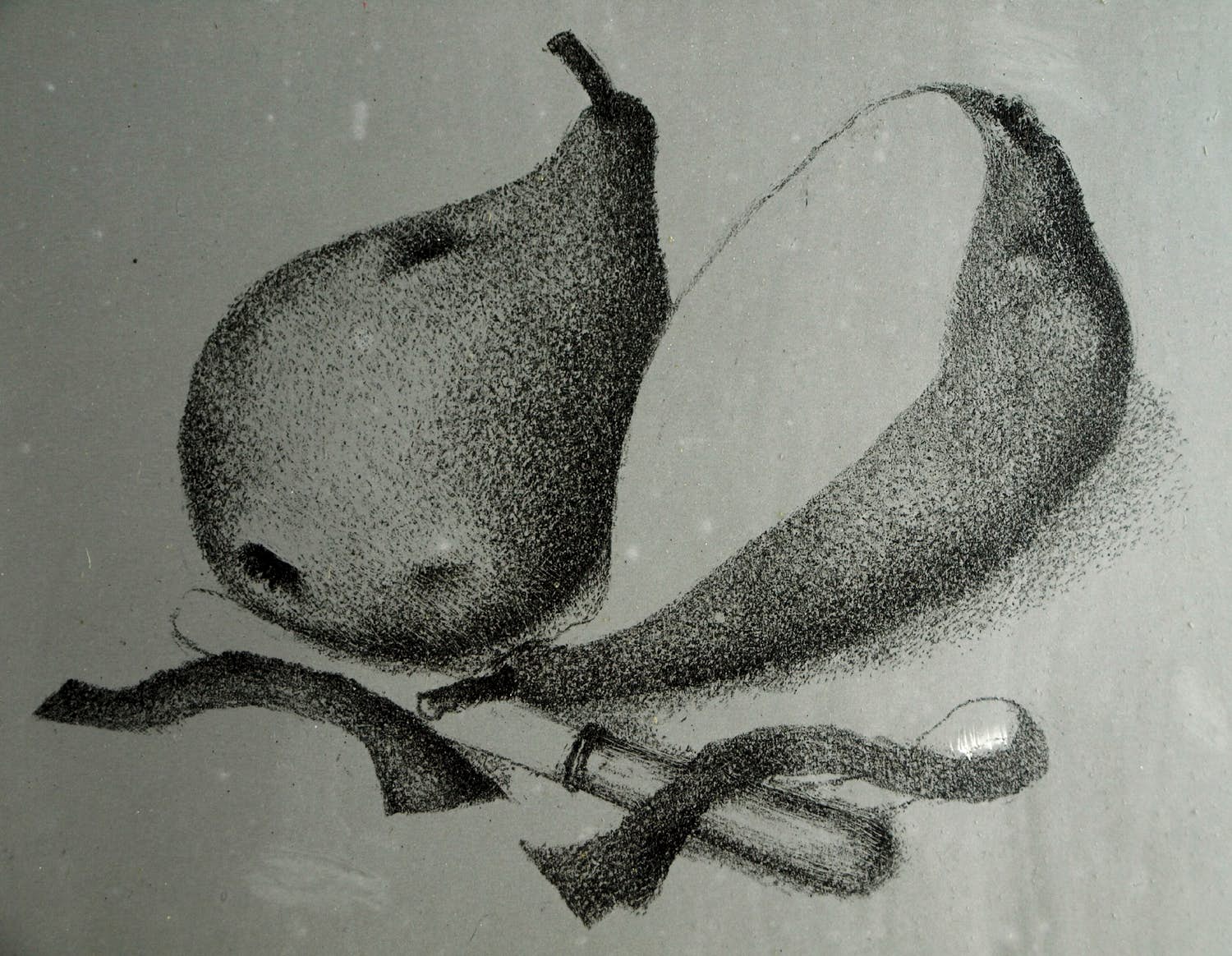 Metten Koornstra - Originele drukplaat , “Peer” – ca 1965 verkocht voor € 25!