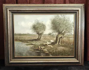 Henk Roosink - Eenden in polderlandschap kopen? Bied vanaf 195!