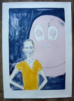 Daniel Richter - litho: portret of Jeff Koons - 2006 kopen? Bied vanaf 495!